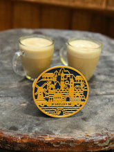 Load image into Gallery viewer, GOLDEN JERUSALEM Drink Coaster Hot for Tabletop Protection Home Table Decoration Jewish Hebrew Rosh Ha-Shana