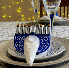 Load image into Gallery viewer, Hanukkiah Napkin Ring