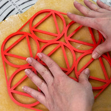 Load image into Gallery viewer, Purim Hamentashen Humentashen x7 MultiCutter Cereal Oznei Haman Cookie Cutter Mold Produced by 3D Kitchen Art