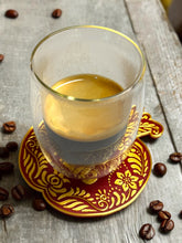 Load image into Gallery viewer, Set of 4 Pomegranate Drink Coaster Hot for Tabletop Protection Home Table Decoration Jewish Hebrew Rosh Ha-Shana