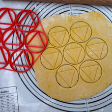 Load image into Gallery viewer, Purim Hamentashen Humentashen x7 MultiCutter Cereal Oznei Haman Cookie Cutter Mold Produced by 3D Kitchen Art