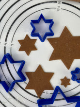 Load image into Gallery viewer, Set if 4 “David’s Star” Cake, Biscuit & Cookie Cutters