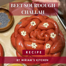 Load image into Gallery viewer, Beet Sourdough Challah + Lievito Madre Recipe