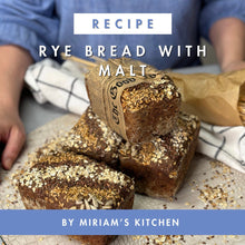 Load image into Gallery viewer, Rye Bread With Malt Recipe Kosher/Pareve Created by Miriam's Kitchen
