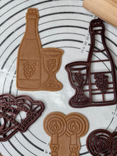 Load image into Gallery viewer, Set of 3 Shabbat, Shabbos, Shabbath Cookie Cutters & Molds