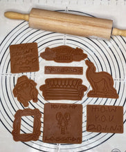 Load image into Gallery viewer, Premium Quality Set of 9 Friends Central Perk, How You Doing, You're My Lobster, Joey Doesn't Share Food, Turkey, Cookie Cutters & Molds