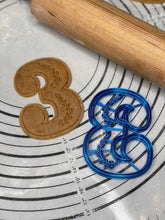 Load image into Gallery viewer, Premium Quality Set of 4 Upsherin Kippah, Scissors, Number 3 and Tzizit. Cookie Cutters & Molds Produced by 3D Kitchen Art