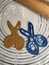 Load image into Gallery viewer, Premium Quality Set of 4 Upsherin Kippah, Scissors, Number 3 and Tzizit. Cookie Cutters & Molds Produced by 3D Kitchen Art