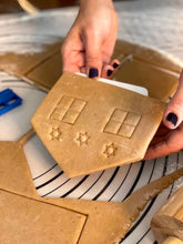 Load image into Gallery viewer, Hanukkah Gingerbread House Cookie Cutter Kit (12 elements)