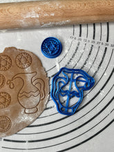 Load image into Gallery viewer, Set of 7 Hanukkah Cookie Cutters and Molds Produced by 3D Kitchen Art