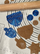 Load image into Gallery viewer, Set of 7 Hanukkah Cookie Cutters and Molds Produced by 3D Kitchen Art