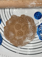 Load image into Gallery viewer, Set of 7 Hanukkah Cookie Cutters and Molds Produced by 3D Kitchen Art