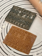 Load image into Gallery viewer, Let’s Go Brandon Cookie Cutter & Mold 5-Inch-Scale Produced by 3D Kitchen Art