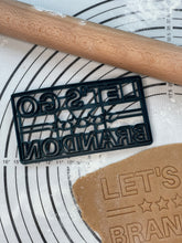 Load image into Gallery viewer, Let’s GO Brandon Cookie Cutter & Mold 5-Inch-Scale Produced by 3D Kitchen Art