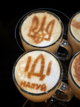 Load image into Gallery viewer, SUPPORT UKRAINE Set of 4 Stencils for Pancakes, Bread, Cappuccino, Hot Cocoa & Hot Chocolate 3.5-Inch-Scale Produced by 3D Kitchen Art