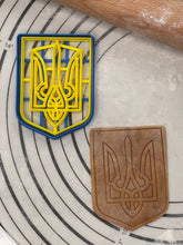 Load image into Gallery viewer, SUPPORT UKRAINE - Ukrainian Herb Trident Cookie Cutter & Mold 4-Inch-Scale Produced by 3D Kitchen Art