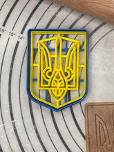 Load image into Gallery viewer, SUPPORT UKRAINE - Ukrainian Herb Trident Cookie Cutter & Mold 4-Inch-Scale Produced by 3D Kitchen Art