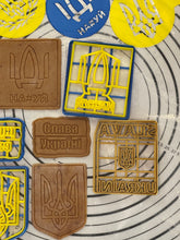 Load image into Gallery viewer, SUPPORT UKRAINE - Full Set if 4 Ukrainian Cookie Cutters & Molds + Set of 4 Stencils Produced by 3D Kitchen Art