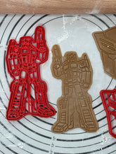 Load image into Gallery viewer, Premium Quality Set of 2 Transformers Autobot Symbol Optimus Prime Cookie Cutters And Molds by 3D Kitchen Art