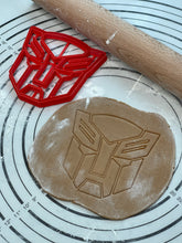 Load image into Gallery viewer, Premium Quality Set of 2 Transformers Autobot Symbol Optimus Prime Cookie Cutters And Molds by 3D Kitchen Art