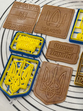 Load image into Gallery viewer, SUPPORT UKRAINE - Set if 4 Ukrainian Cookie Cutters & Molds Produced by 3D Kitchen Art