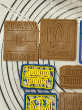 Load image into Gallery viewer, SUPPORT UKRAINE - Set if 4 Ukrainian Cookie Cutters & Molds Produced by 3D Kitchen Art
