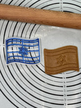 Load image into Gallery viewer, Set of 2 Flag of Israel and Emblem of Israel