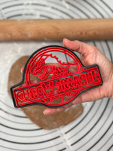 Load image into Gallery viewer, Jurassic World Logo Cookie Cutter Mold 4-Inch-Scale Produced by 3D Kitchen Art