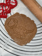 Load image into Gallery viewer, T-Rex Tyrannosaurus Rex Baby Dinosaur Cookie Cutter & Mold 4.5-Inch-Scale Produced by 3D Kitchen Art