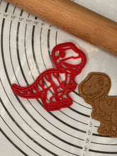 Load image into Gallery viewer, T-Rex Tyrannosaurus Rex Baby Dinosaur Cookie Cutter & Mold 4.5-Inch-Scale Produced by 3D Kitchen Art