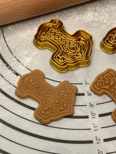 Load image into Gallery viewer, Set of 2 Golden Mjolners