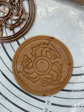 Load image into Gallery viewer, Red Wolf Fenrir Viking Shield