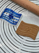 Load image into Gallery viewer, Set of 2 Flag of Israel and Emblem of Israel