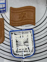 Load image into Gallery viewer, Set of 2 Flag of Israel and Emblem of Israel