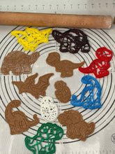 Load image into Gallery viewer, Set of 6 Baby Dinosaurs Cookie Cutter Mold 5-Inch-Scale Produced by 3D Kitchen Art