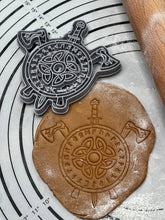 Load image into Gallery viewer, Shield With Sword and Axes