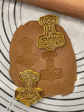 Load image into Gallery viewer, Set of 2 Golden Mjolners