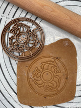 Load image into Gallery viewer, Red Wolf Fenrir Viking Shield