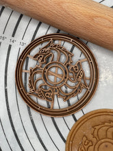 Load image into Gallery viewer, Red Wolf Fenrir Viking Shield