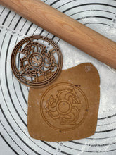 Load image into Gallery viewer, Red Wolf Fenrir Viking Shield