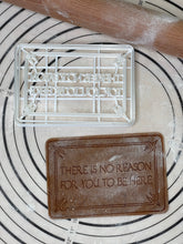 Load image into Gallery viewer, There is No Reason For you to be Here Cookie Cutter & Mold 4” Produced by 3D Kitchen Art