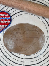 Load image into Gallery viewer, USA Heart Flag Cookie Cutter & Mold 4.1” Produced by 3D Kitchen Art