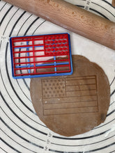 Load image into Gallery viewer, USA Patriot Flag Cookie Cutter & Mold 3” Produced by 3D Kitchen Art