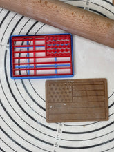 Load image into Gallery viewer, USA Patriot Flag Cookie Cutter & Mold 3” Produced by 3D Kitchen Art