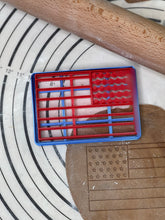 Load image into Gallery viewer, USA Patriot Flag Cookie Cutter & Mold 3” Produced by 3D Kitchen Art