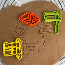Load image into Gallery viewer, Jewish Purim Cookie Cutters by 3D Kitchen Art