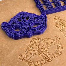 Load image into Gallery viewer, Purim Mask & Purim Megillat Esther Scroll Cookie Cutter & Mold by 3D Kitchen Art