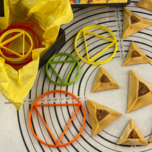 Load image into Gallery viewer, Purim Hamentashen Humentashen Oznei Haman Cookie Cutters by 3D Kitchen Art