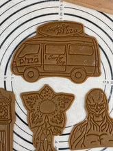 Load image into Gallery viewer, Stranger Things Surfer Pizza Van, Old Clock, The Demogorgon, Vecna 001 Henry Creel Cookie Cutter