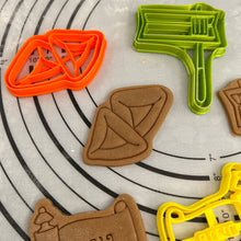 Load image into Gallery viewer, Jewish Purim Cookie Cutters by 3D Kitchen Art